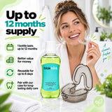 One bottle of Blakmint liquid cleaner lasts up to 12 months supply