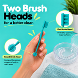 Blakmint retainer brush - two brush heads for a better clean