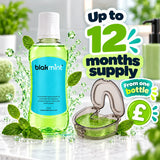 Up to 12 months supply from one bottle of Blakmint liquid cleaner