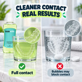 Full liquid contact with a retainer compared with bubbles that may block contact
